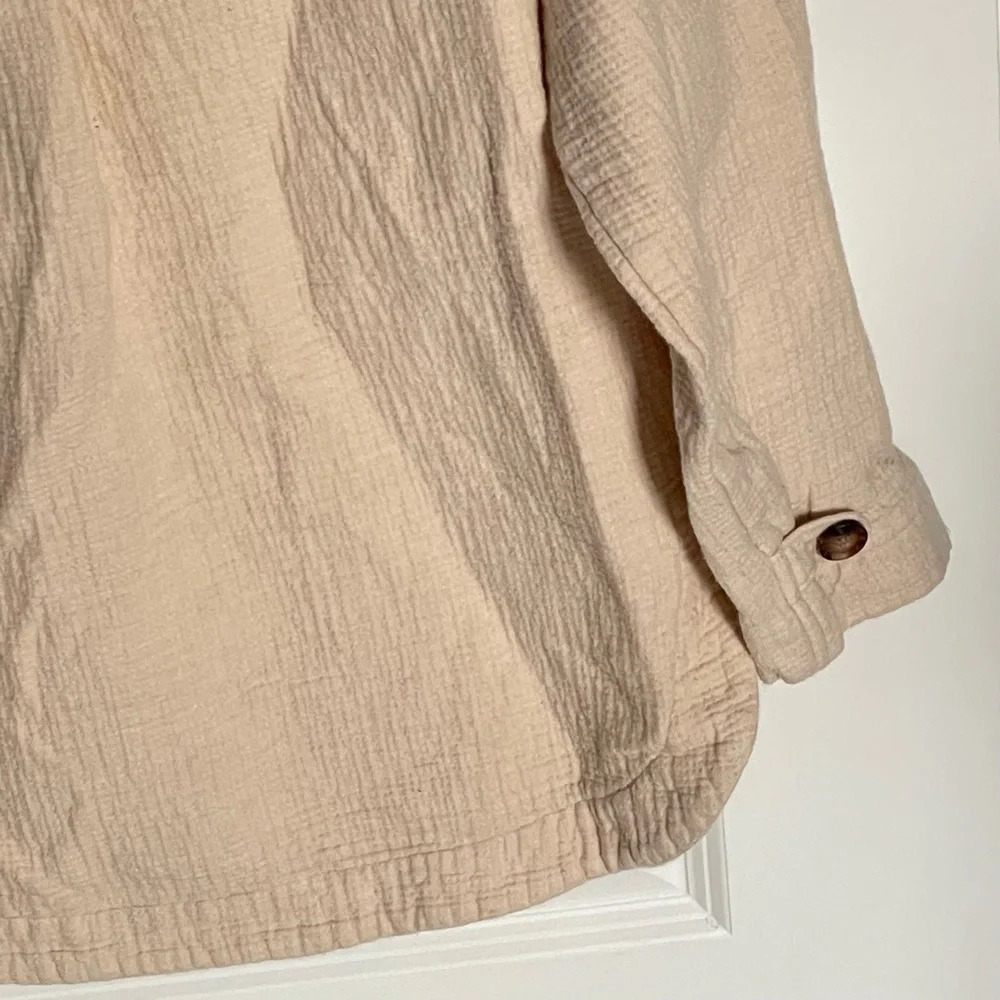 Madewell Waffleback Branner Cream Shirt Jacket 29725 - Picture 10 of 13
